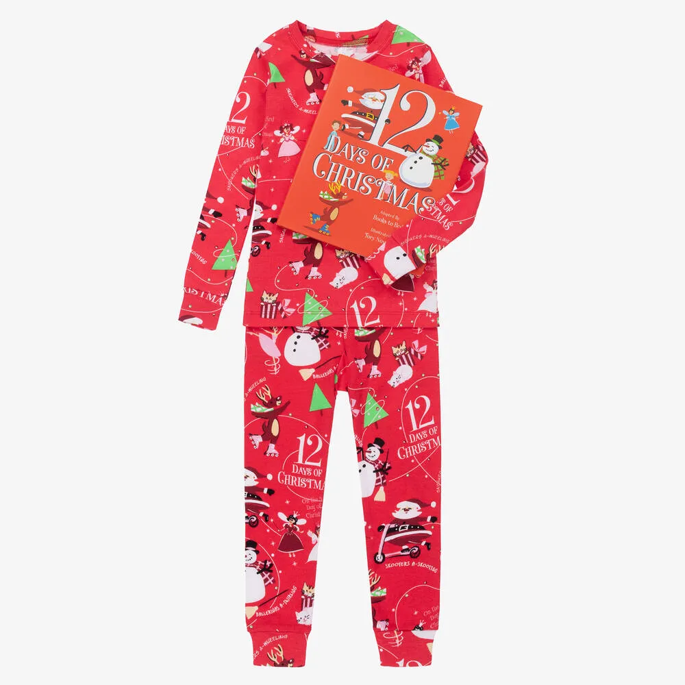 12 Days Of Christmas Pyjamas & Book Gift Set