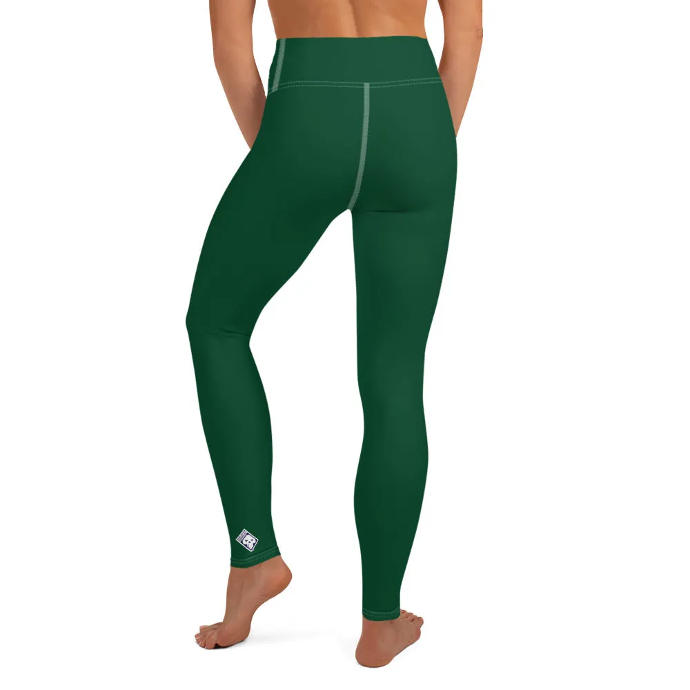 Active Lifestyle: Solid Color Leggings for Her Workout - Sherwood Forest