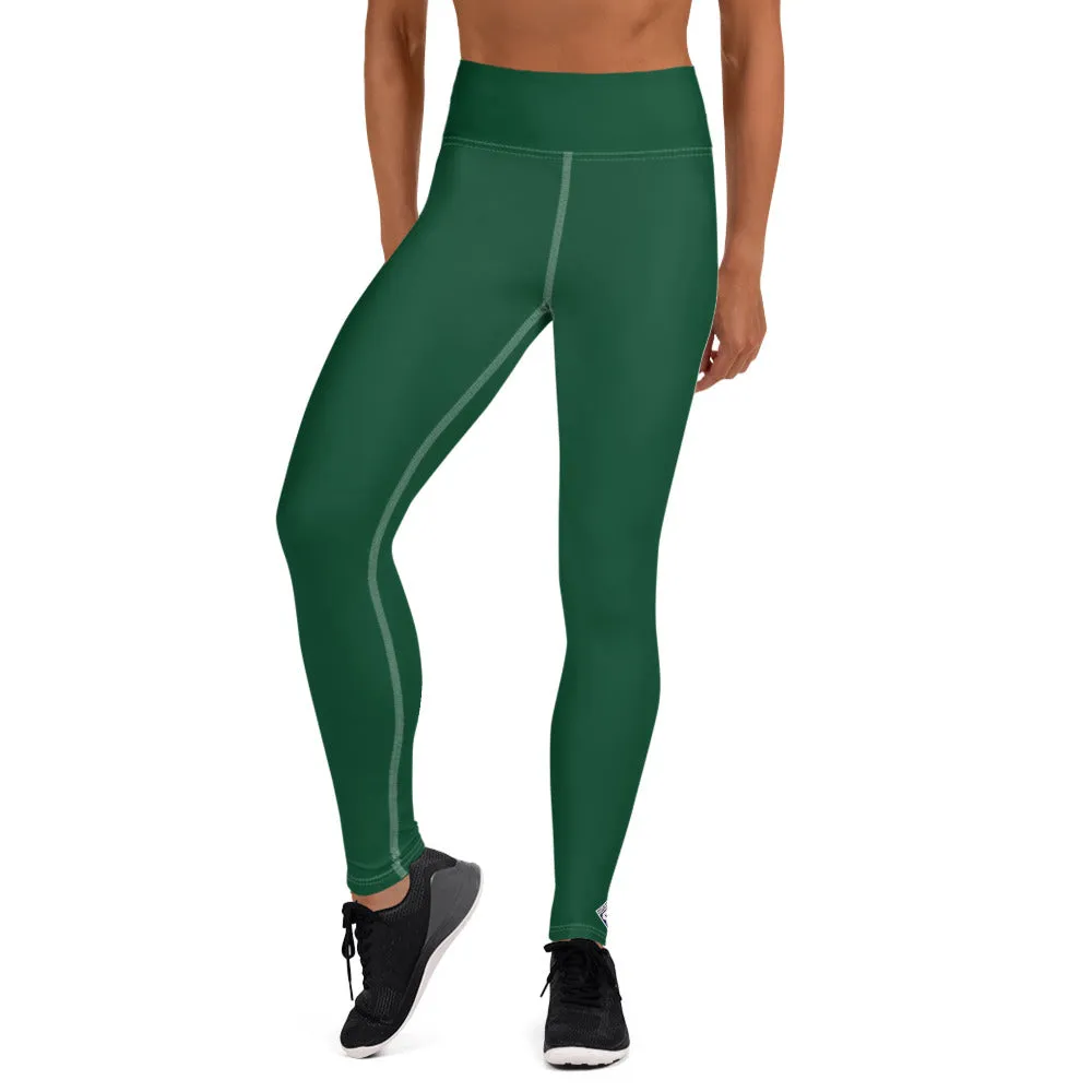 Active Lifestyle: Solid Color Leggings for Her Workout - Sherwood Forest