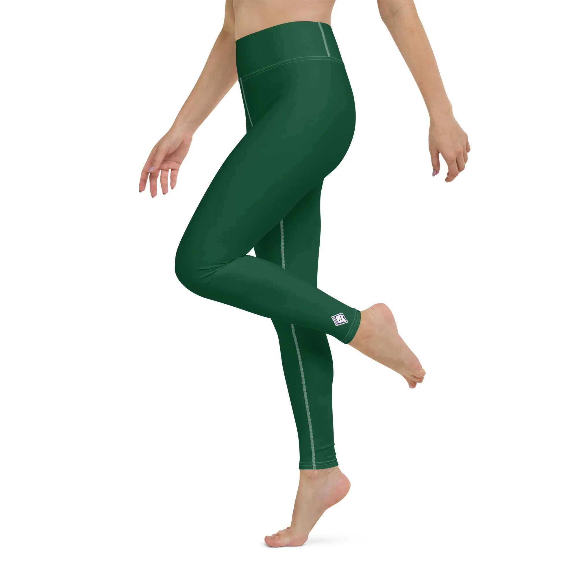 Active Lifestyle: Solid Color Leggings for Her Workout - Sherwood Forest