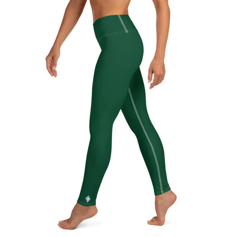 Active Lifestyle: Solid Color Leggings for Her Workout - Sherwood Forest