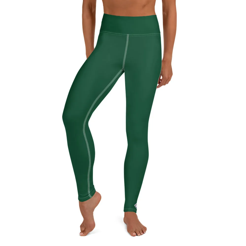 Active Lifestyle: Solid Color Leggings for Her Workout - Sherwood Forest