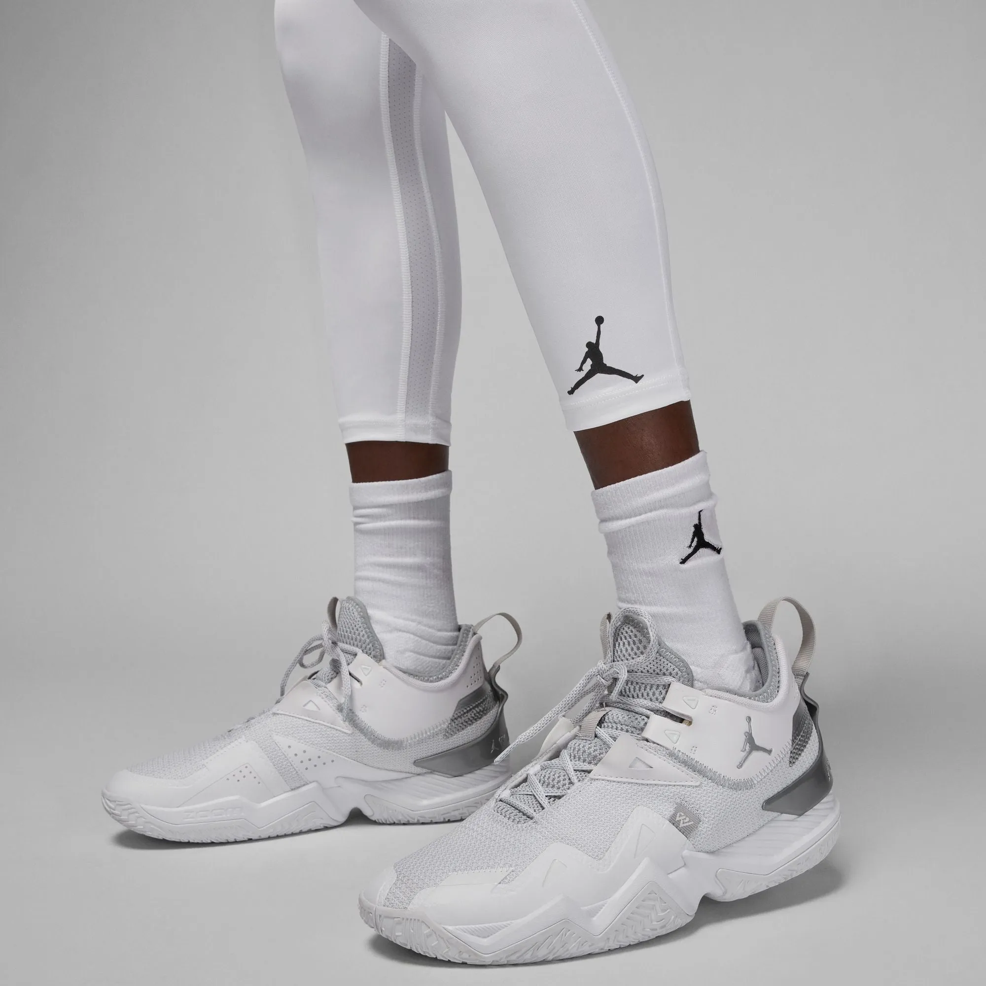 Air Jordan Sport Dri-FIT 3/4 Tights (White/Black/Black)