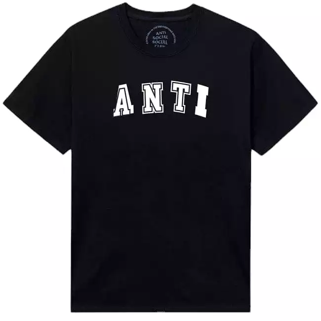 Anti Social Social Club ASSC X 2 Tone Anti College Tee (Black)