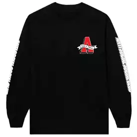 Anti Social Social Club ASSC X 2 Tone Easy A Long Sleeve Tee (Black)