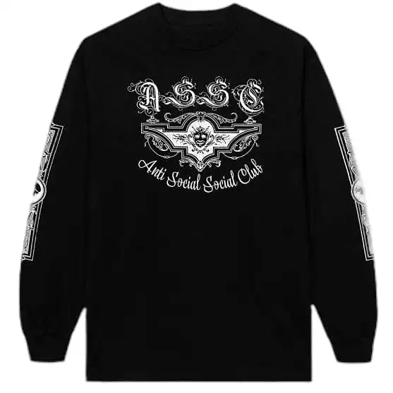 Anti Social Social Club ASSC X 2 Tone Feast Or Famine LS Tee (Black)