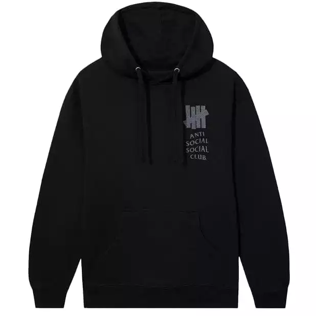 Anti Social Social Club ASSC X Undefeated Lock 3M Hoodie (Black)