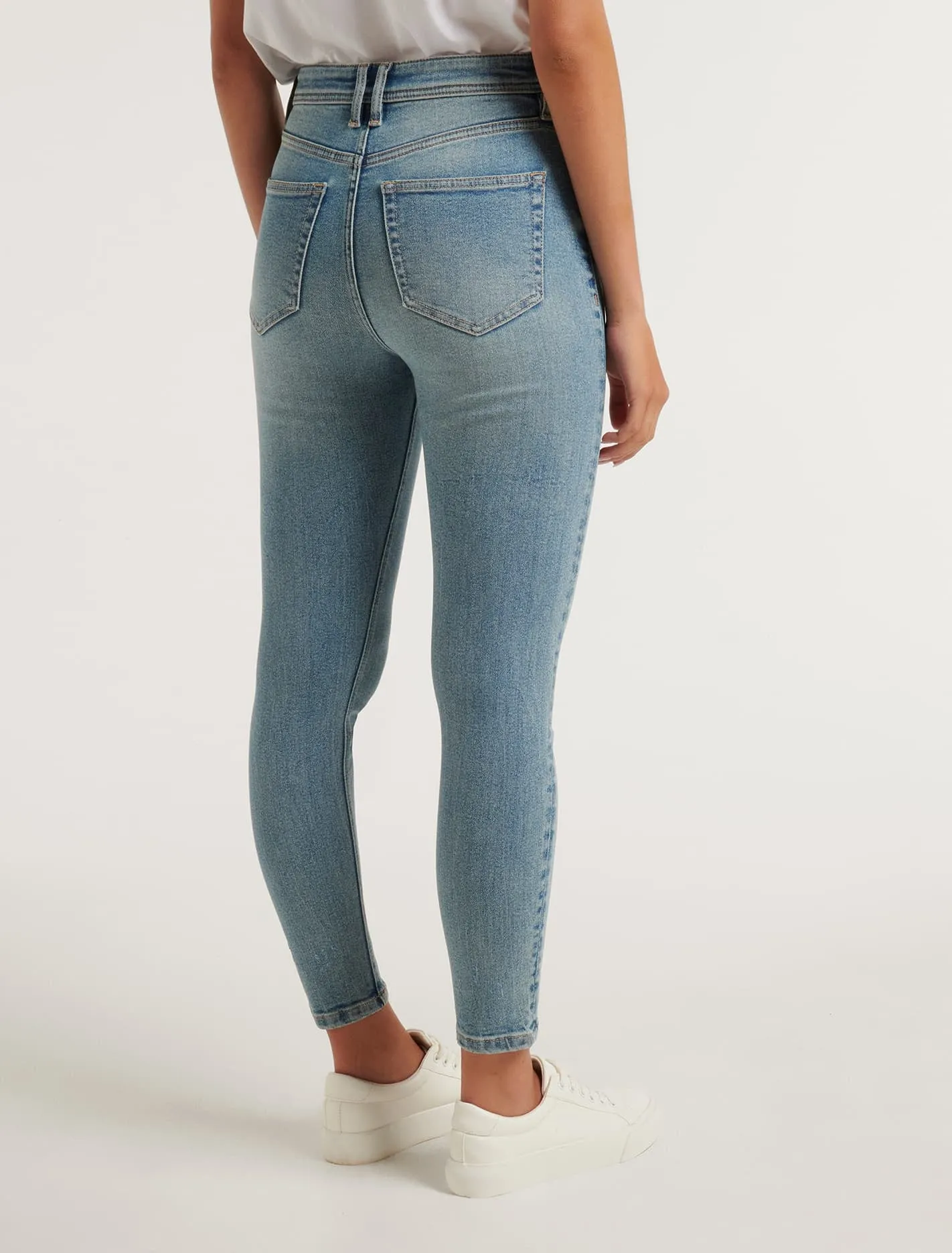 Ashley Mid-Rise Ankle Skinny Jeans