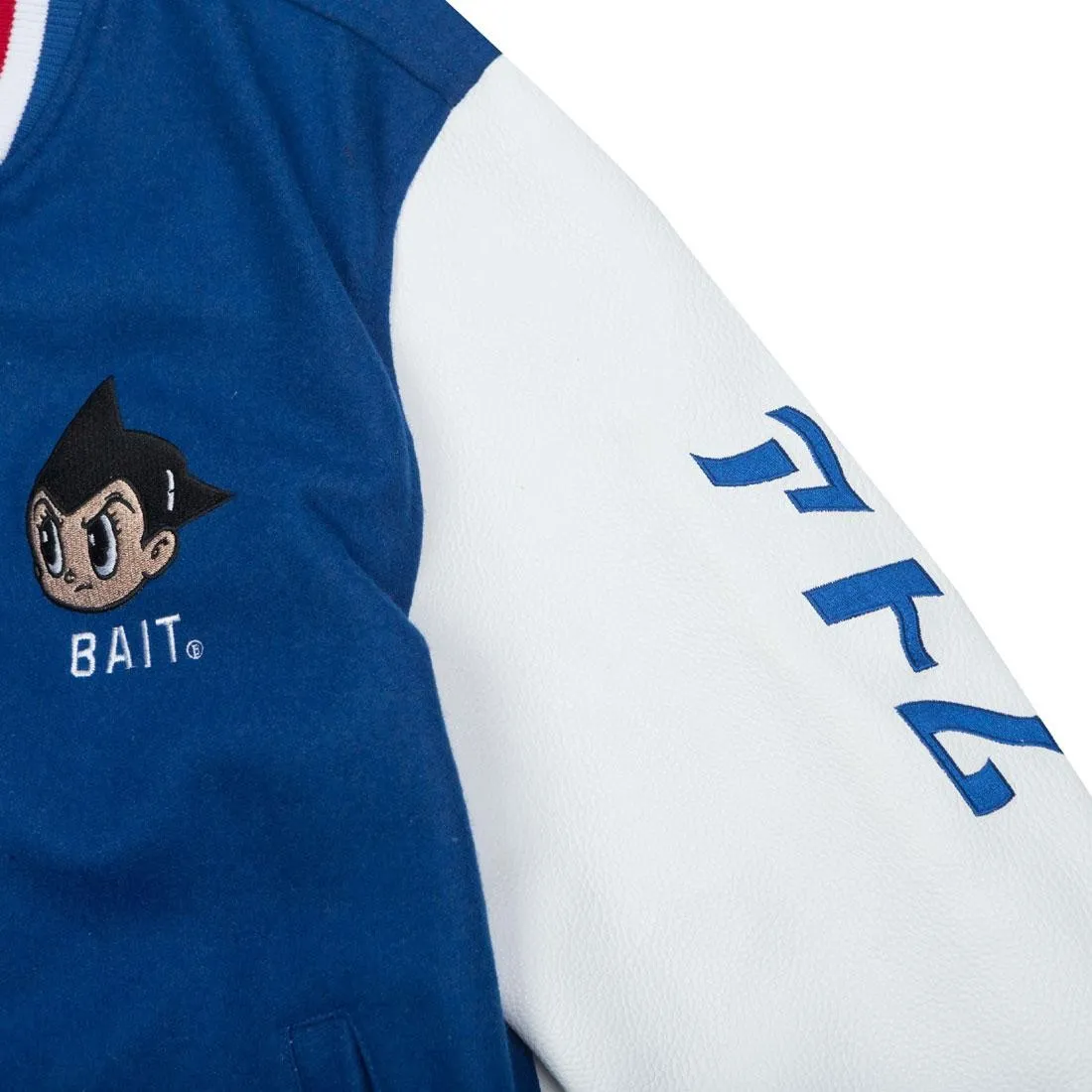 BAIT x Astro Boy Men Launch Varsity Jacket (blue / white)