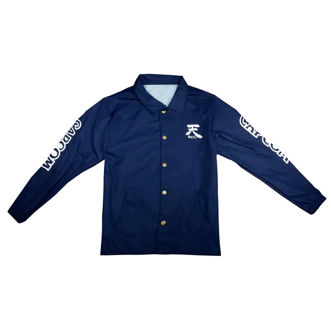 BAIT x Street Fighter Men Akuma Coaches Jacket (navy)