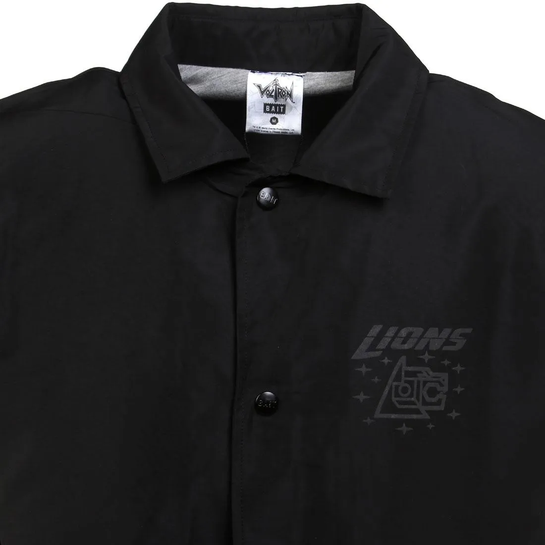 BAIT x Voltron Lions 3M Coach Jacket (black / black) - BAIT SDCC Exclusive