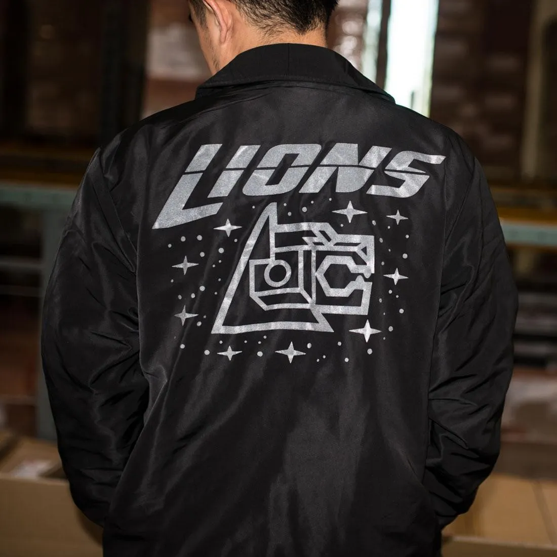 BAIT x Voltron Lions 3M Coach Jacket (black / black) - BAIT SDCC Exclusive