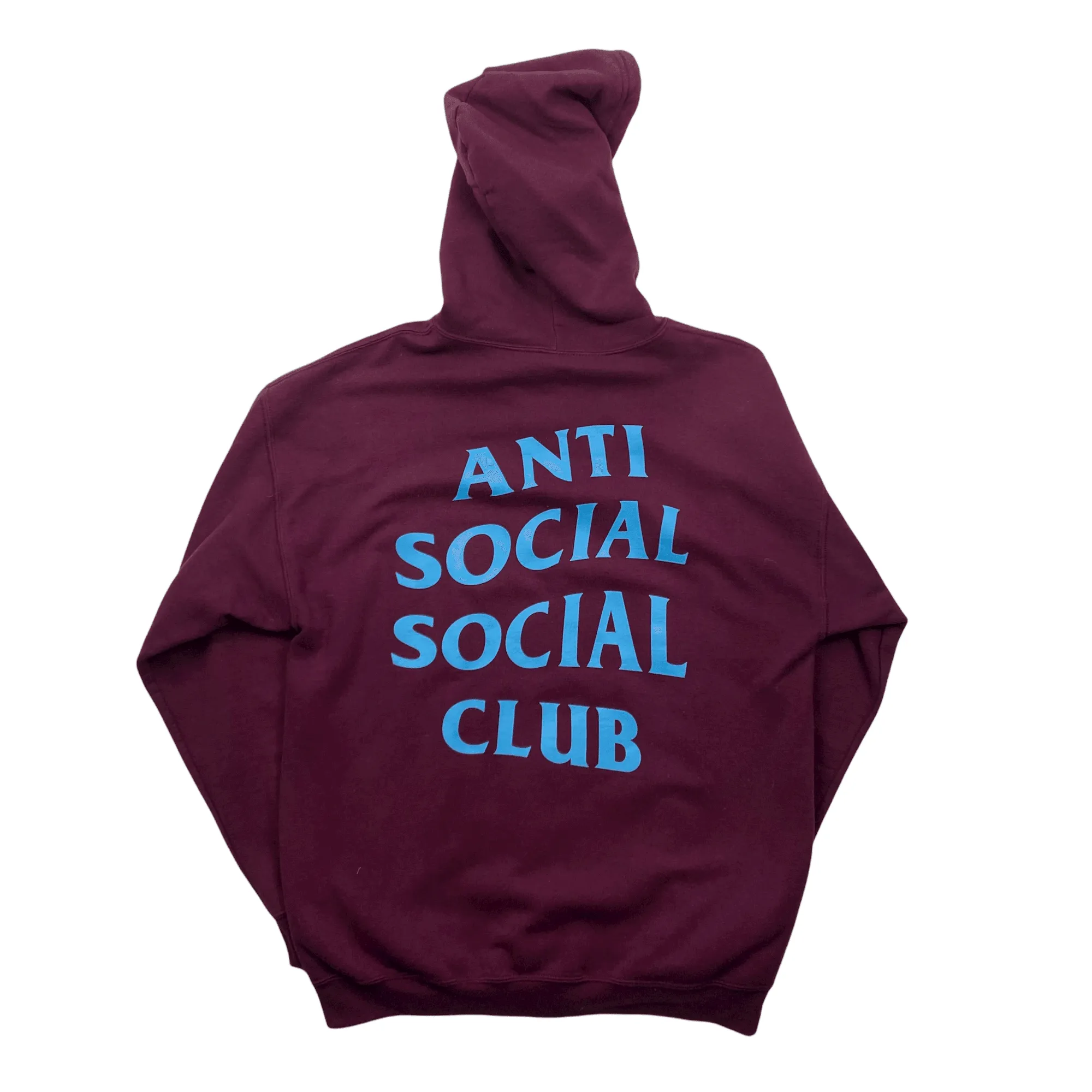 Burgundy + Blue Anti Social Social Club (ASSC) Full Zip Jacket - Large