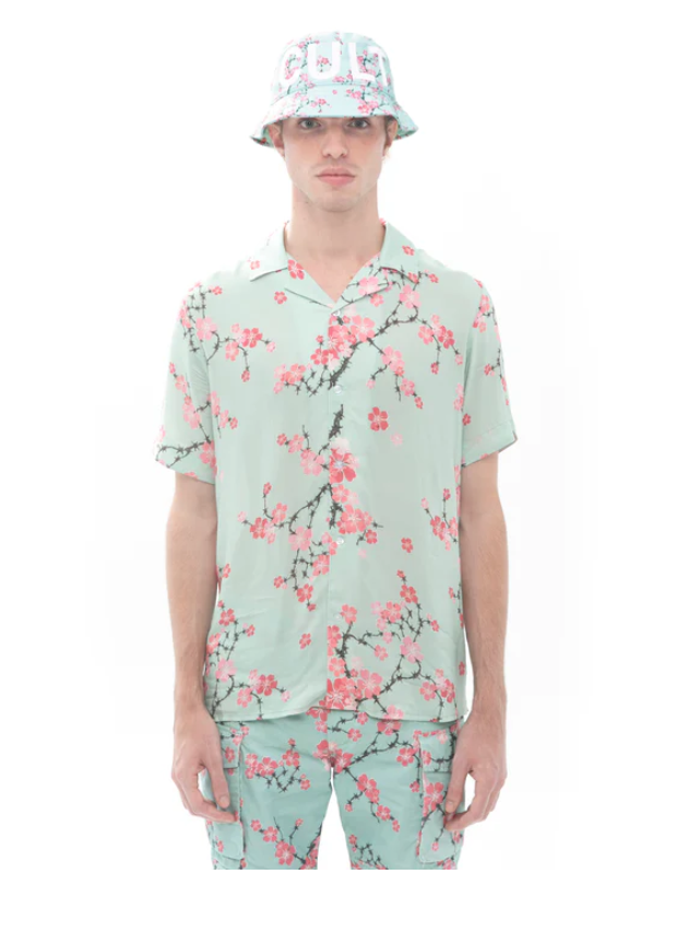 Cherry Blossom Button Up (Multi) /D9