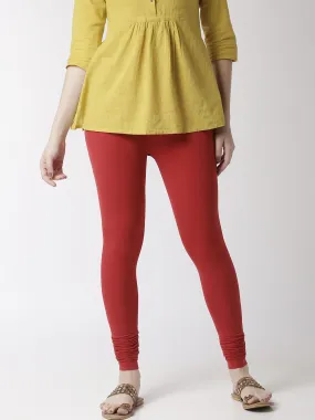 Churidar Leggings-True Red