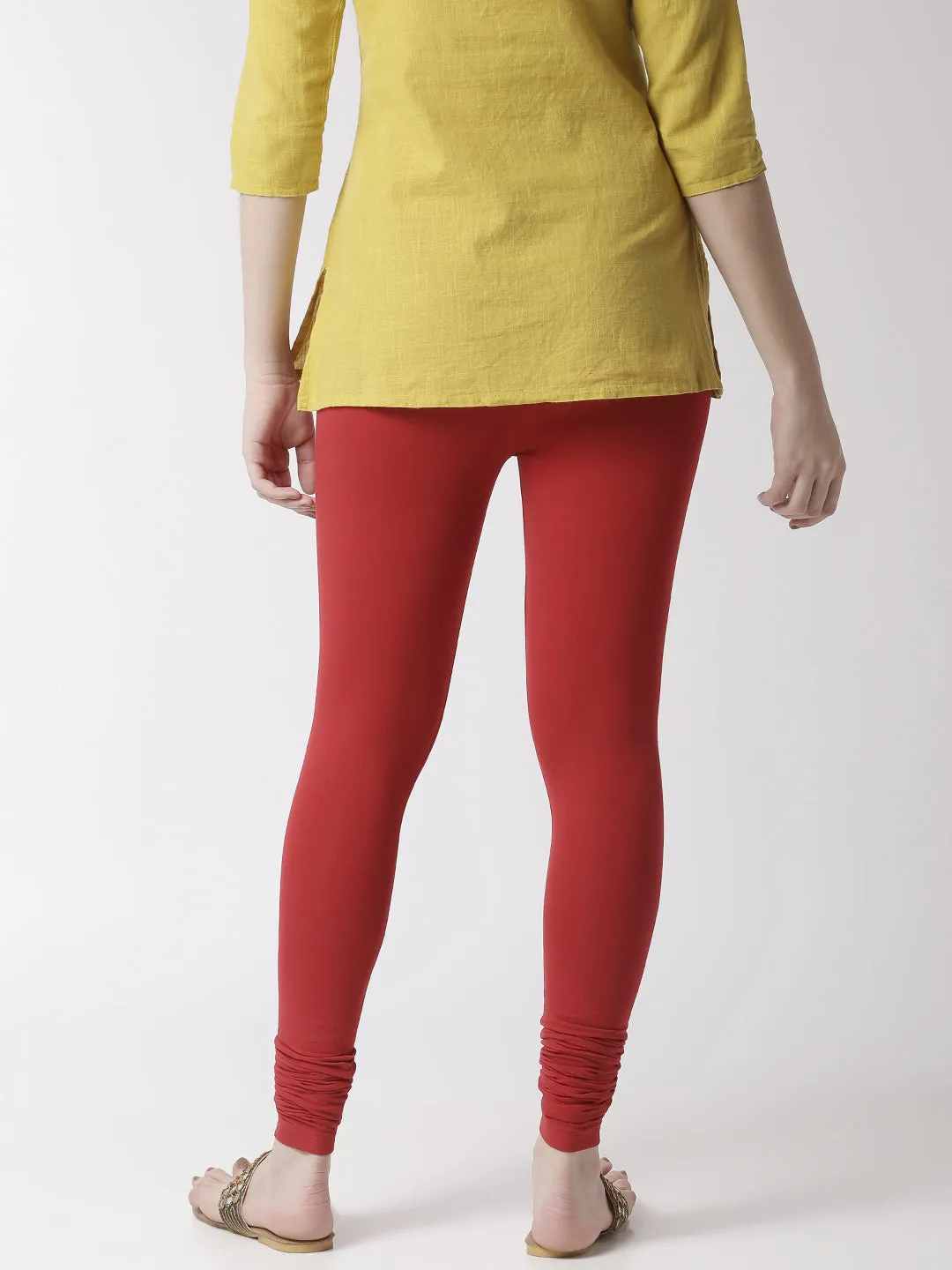 Churidar Leggings-True Red