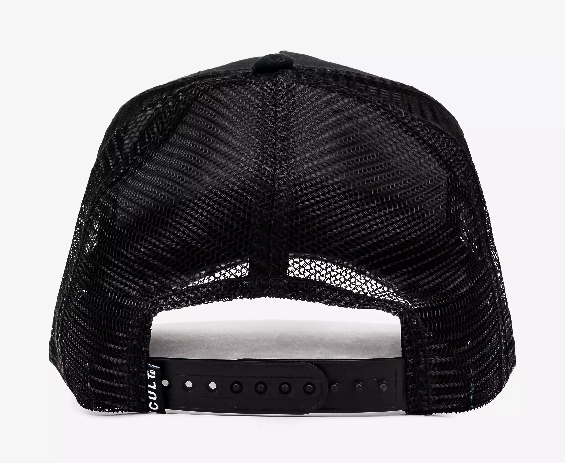 Clean Logo Mesh Trucker Mens Hat (Black/White)