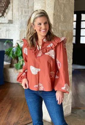 Cowboy Take Me Away Blouse