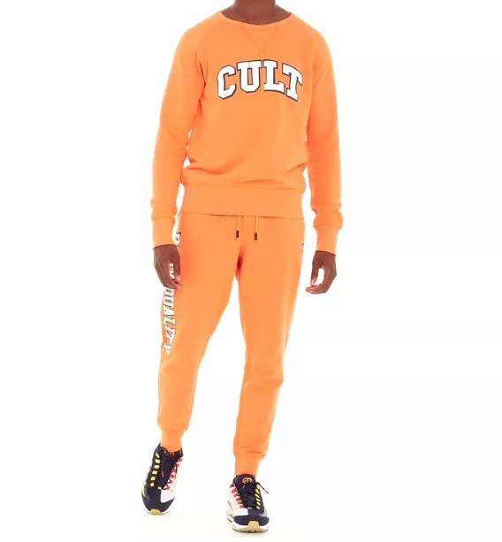 Crewneck Fleece Logo Set (Orange) /D6