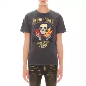 Cult Of Individuality 26/1's Harsh & Cruel Tee (Vintage Charcoal) 623B10-K39A