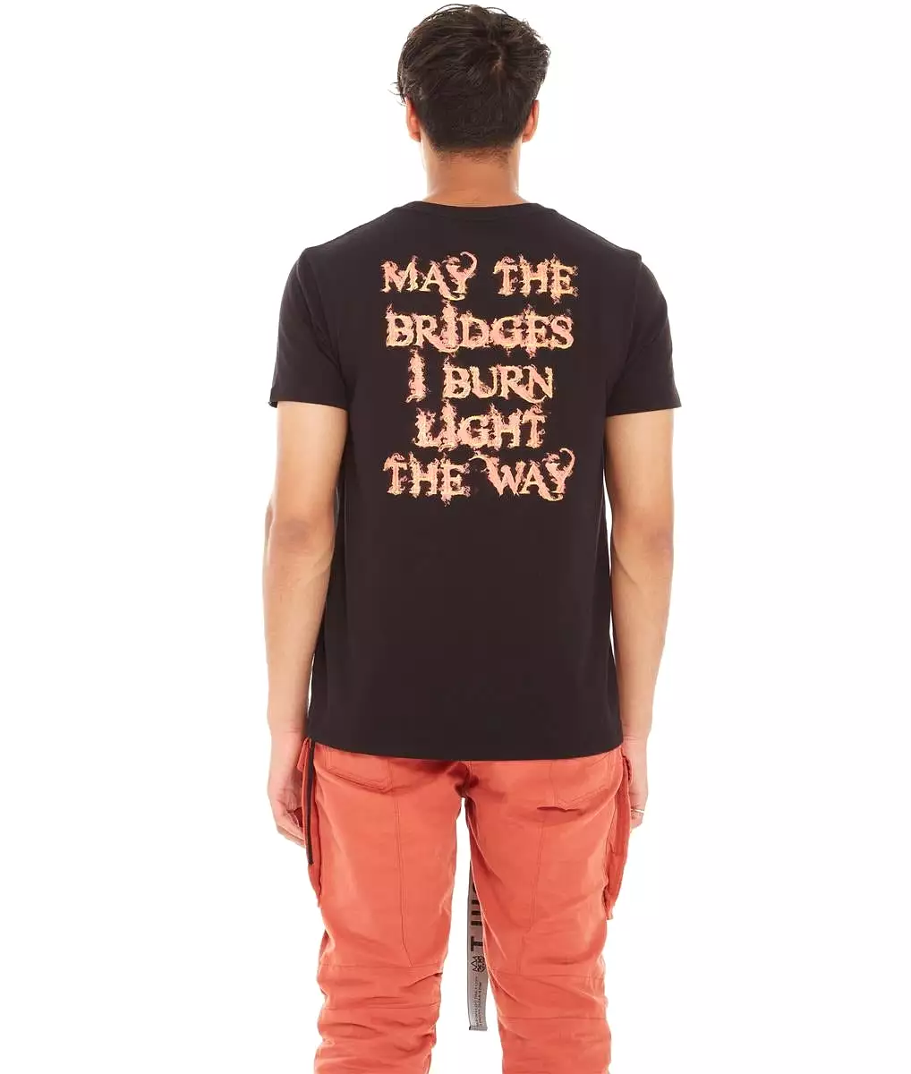 Cult Of Individuality Bridges Tee (Black/Rust)