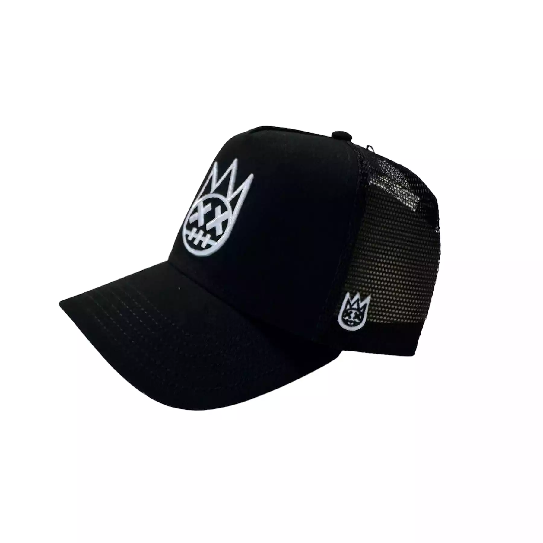 Cult Of Individuality Clean Logo Mesh Back Trucker (Black/White) 623BC-CH98