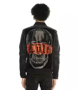 Cult Of Individuality Onyx Moto Denim Jacket