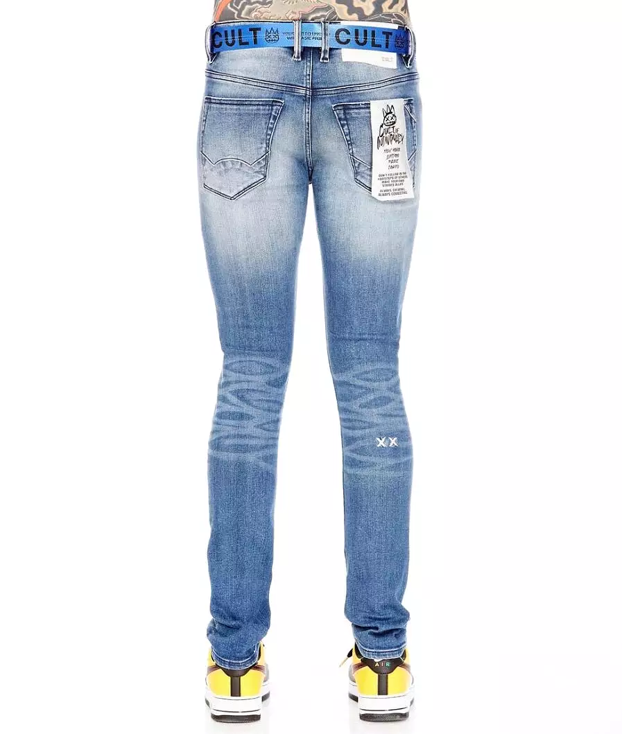 Cult Of Individuality Rinker Skinny Stretch Denim (Blue)