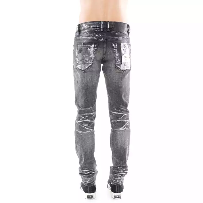 Cult Of Individuality Rocker Slim Denim (Silver Streak) 623A4-RS5C