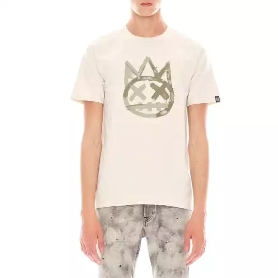 Cult Of Individuality Shimuchan Brushed Logo 26/1's Tee (Winter White) 623B10-K66E