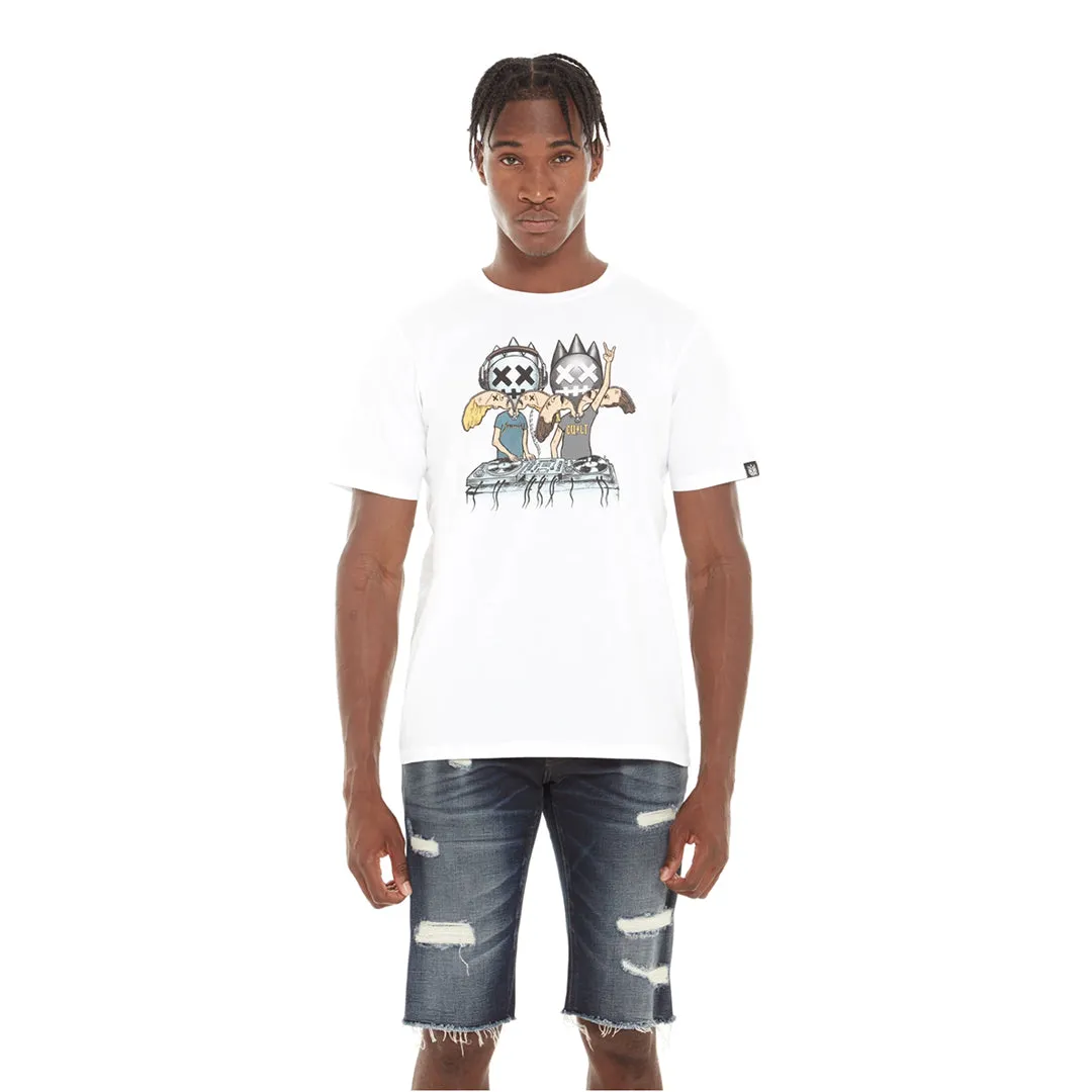 Cult of Individuality  S/S TEE ”B&B” Men’s - WHITE/BLACK