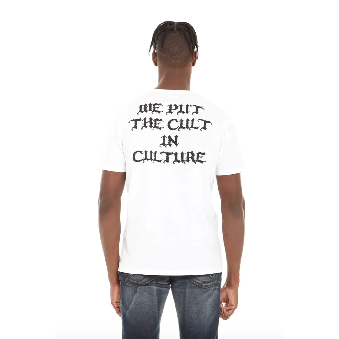 Cult of Individuality  S/S TEE ”B&B” Men’s - WHITE/BLACK