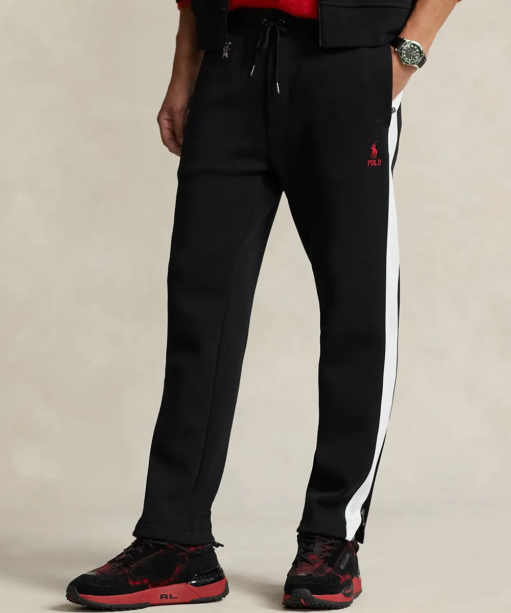 Double-Knit Mesh Track Trouser