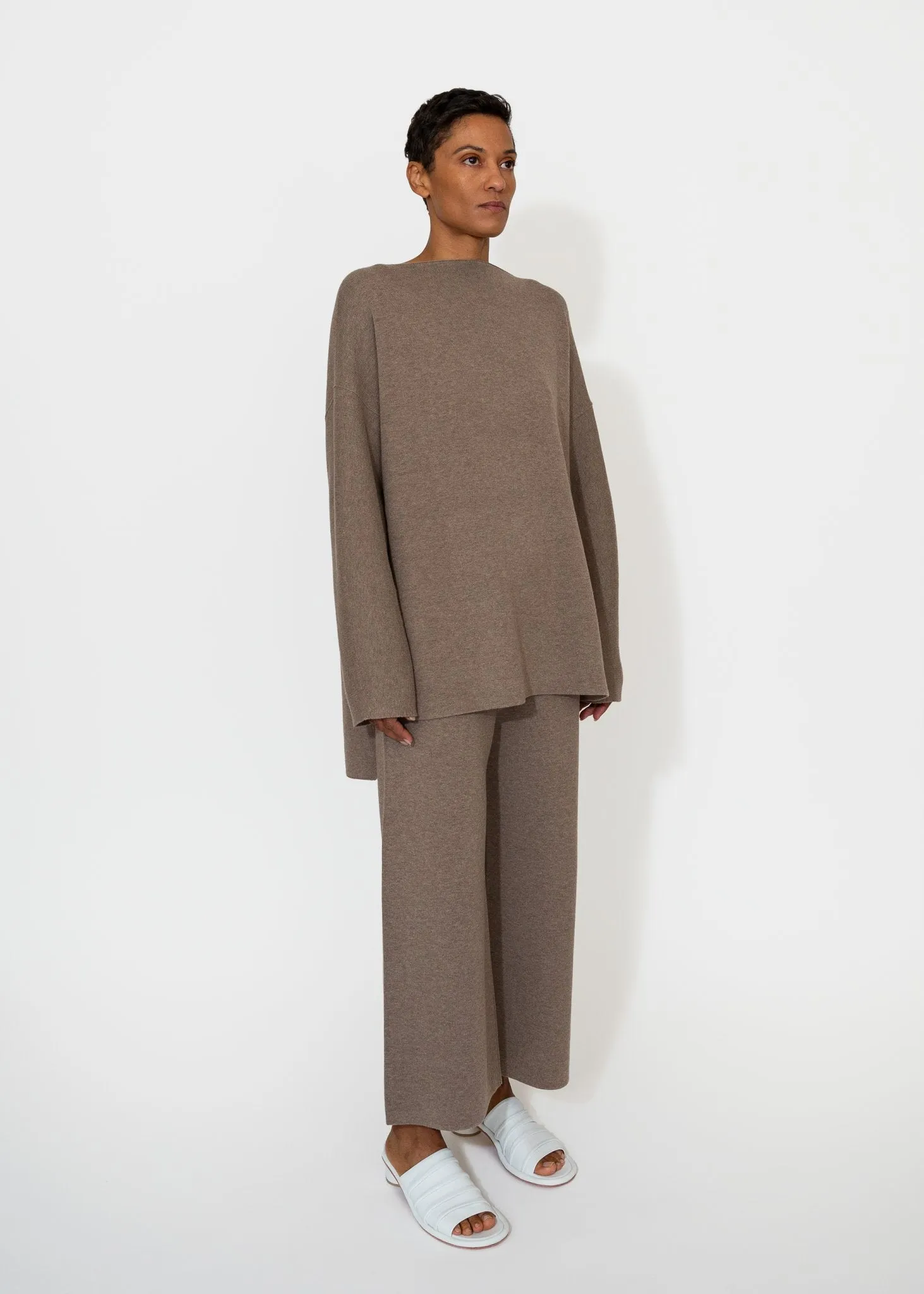 Double Knit Pants in Wood