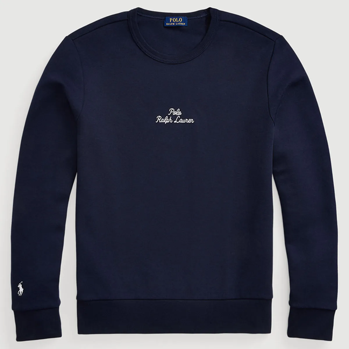 Embroidered-Logo Double-Knit Sweatshirt