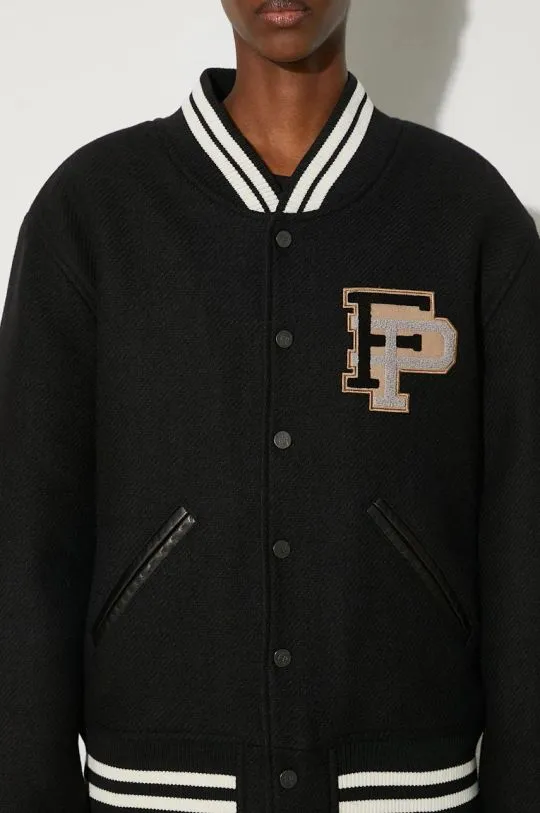 Filling Pieces wool bomber jacket Varsity Jacket black color 81422201863