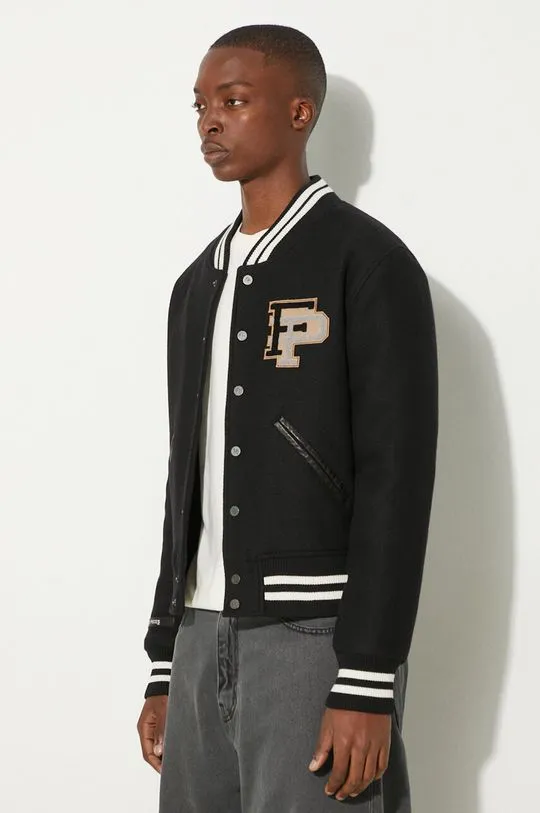 Filling Pieces wool bomber jacket Varsity Jacket black color 81422201863