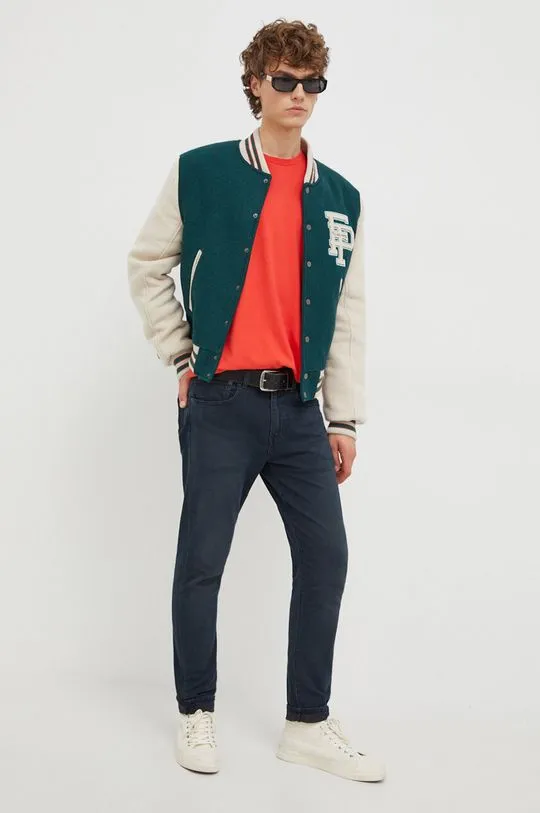 Filling Pieces wool bomber jacket Varsity Jacket green color 78616982011