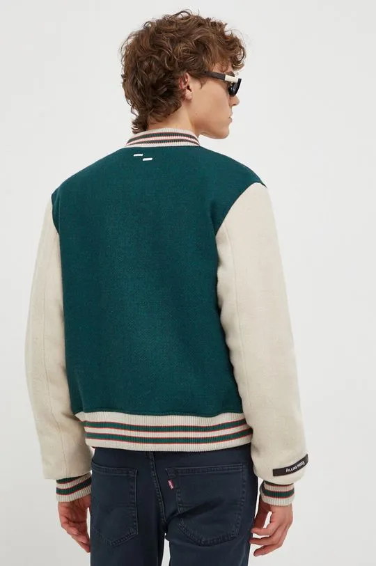 Filling Pieces wool bomber jacket Varsity Jacket green color 78616982011