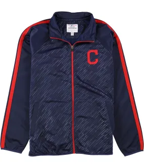 G-Iii Sports Mens Cleveland Indians Track Jacket Sweatshirt, TW2