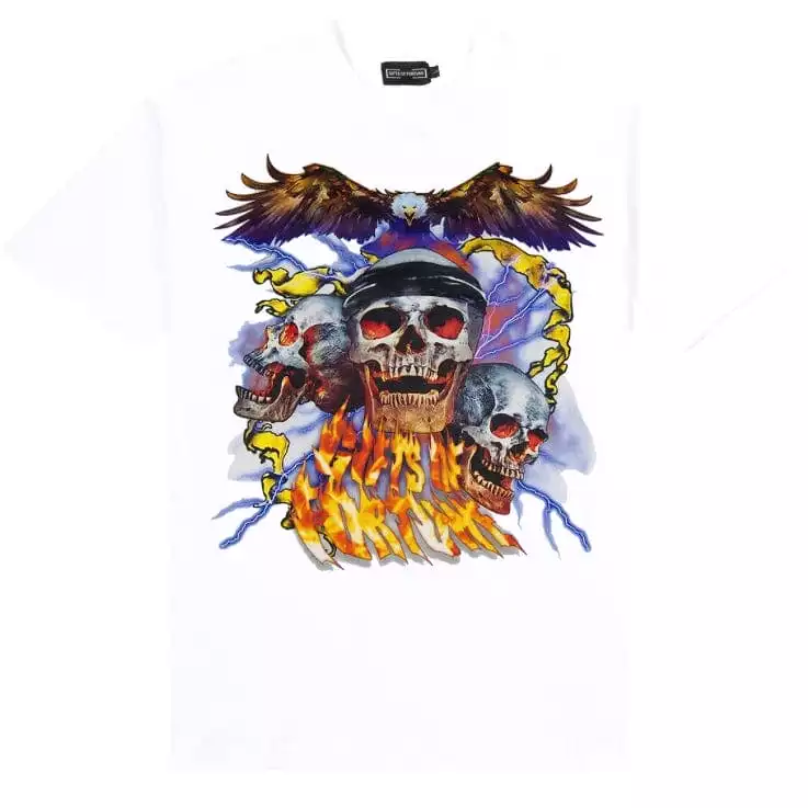 Gift Of Fortune Bad To The Bone T Shirt (White)