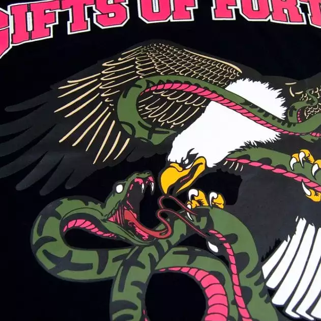 Gift Of Fortune Iron Bird T Shirt (Black)