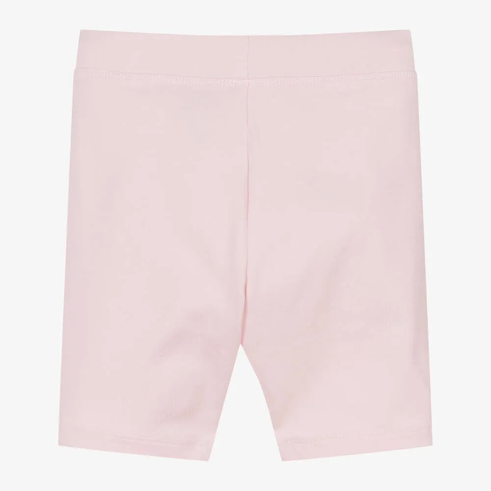 Girls Pink Cotton Cycling Shorts