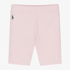 Girls Pink Cotton Cycling Shorts