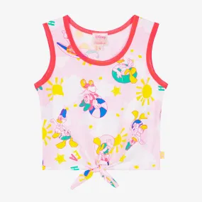 Girls Pink Cotton Disney Top