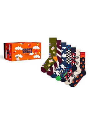 Happy Socks Pack of 7 A Wild Week Socks Gift Set | Kaleidoscope