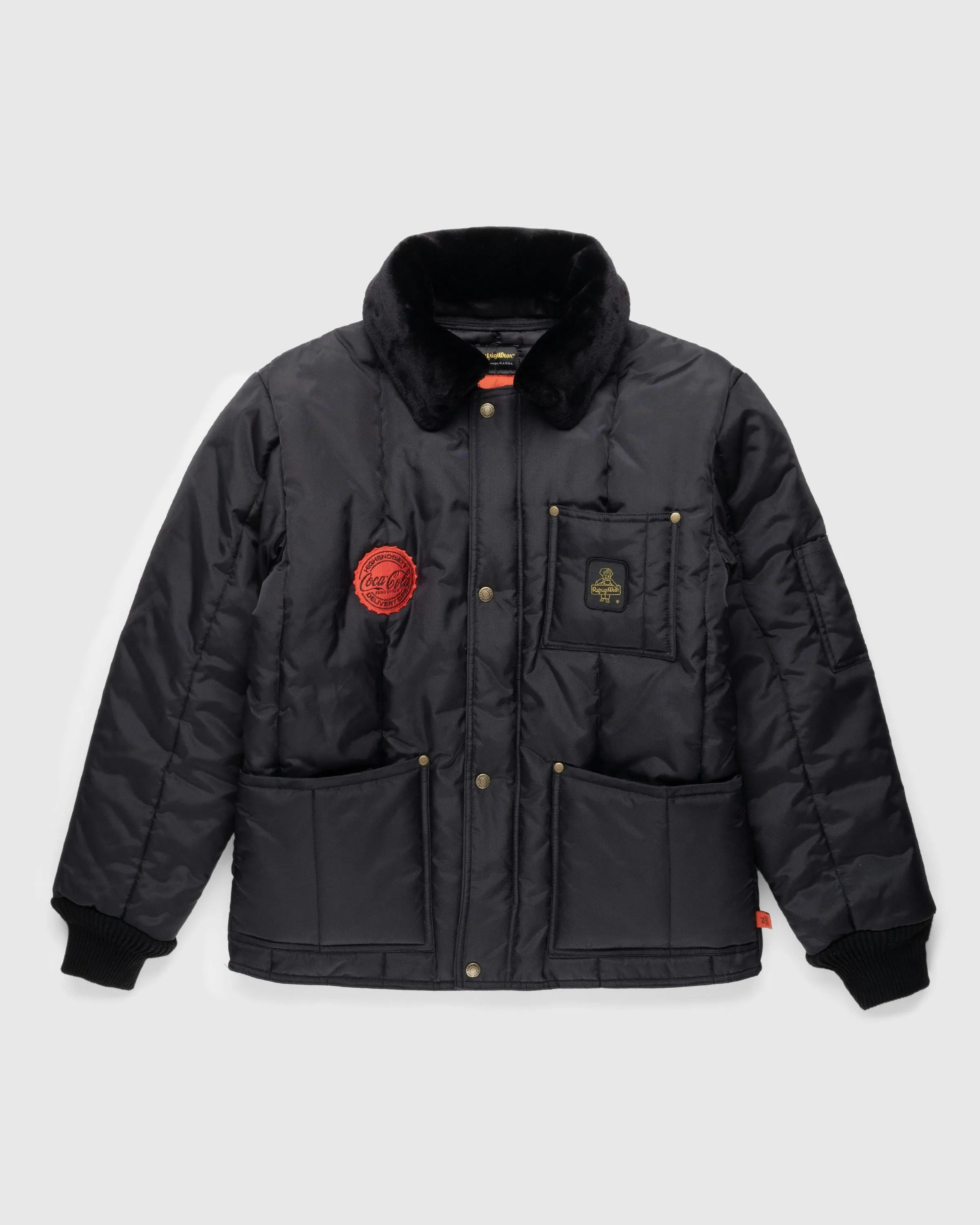 Highsnobiety x Coca-Cola Zero Sugar – RefrigiWear Iron-Tuff® Polar Jacket Black | Highsnobiety Shop