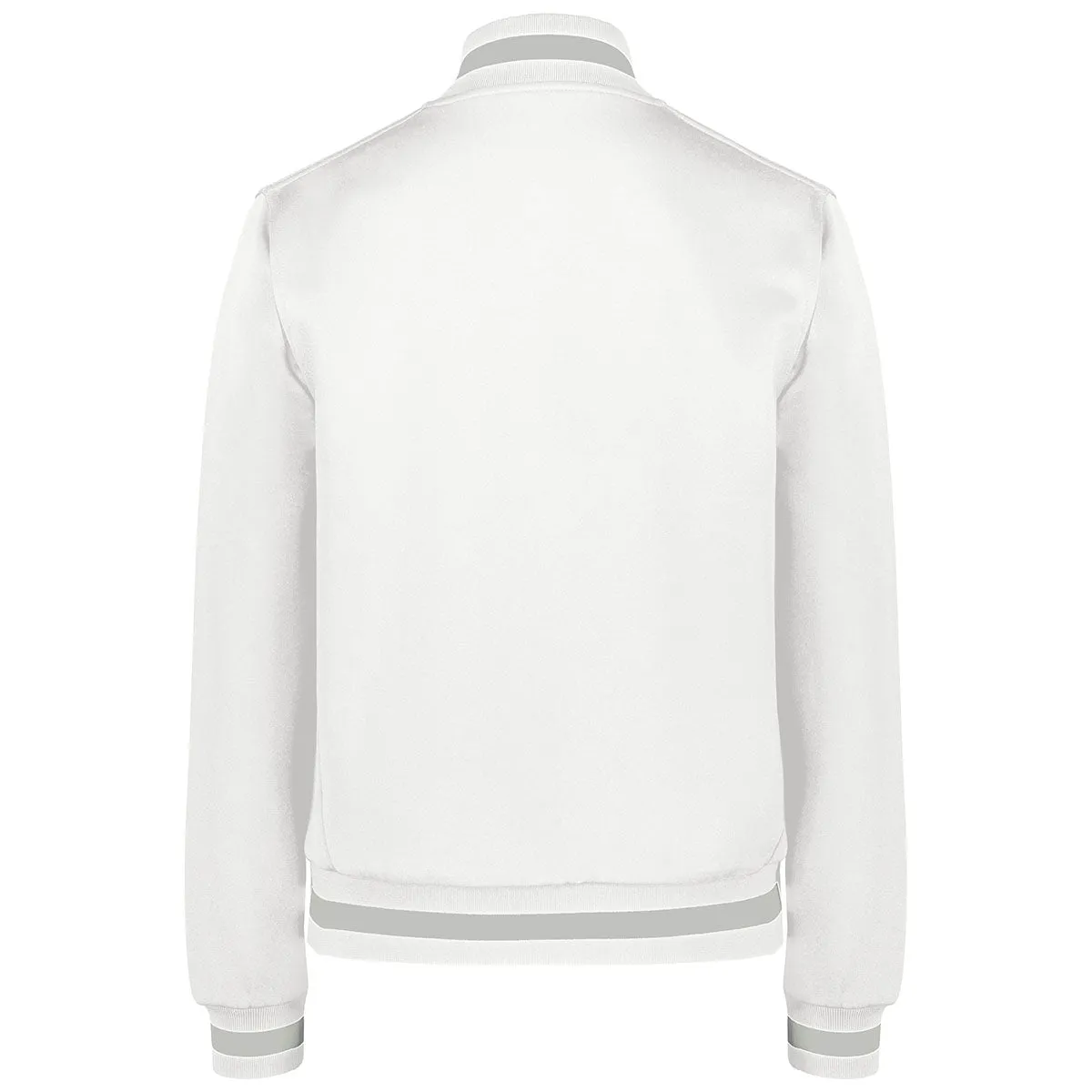 Holloway Women's White/Athletic Heather V-Street Full Zip Jacket