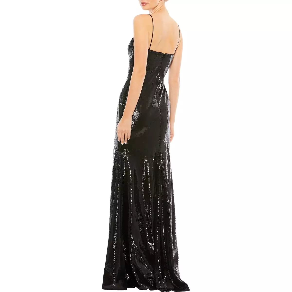 Ieena for Mac Duggal Womens Sequined Maxi Cocktail and Party Dress