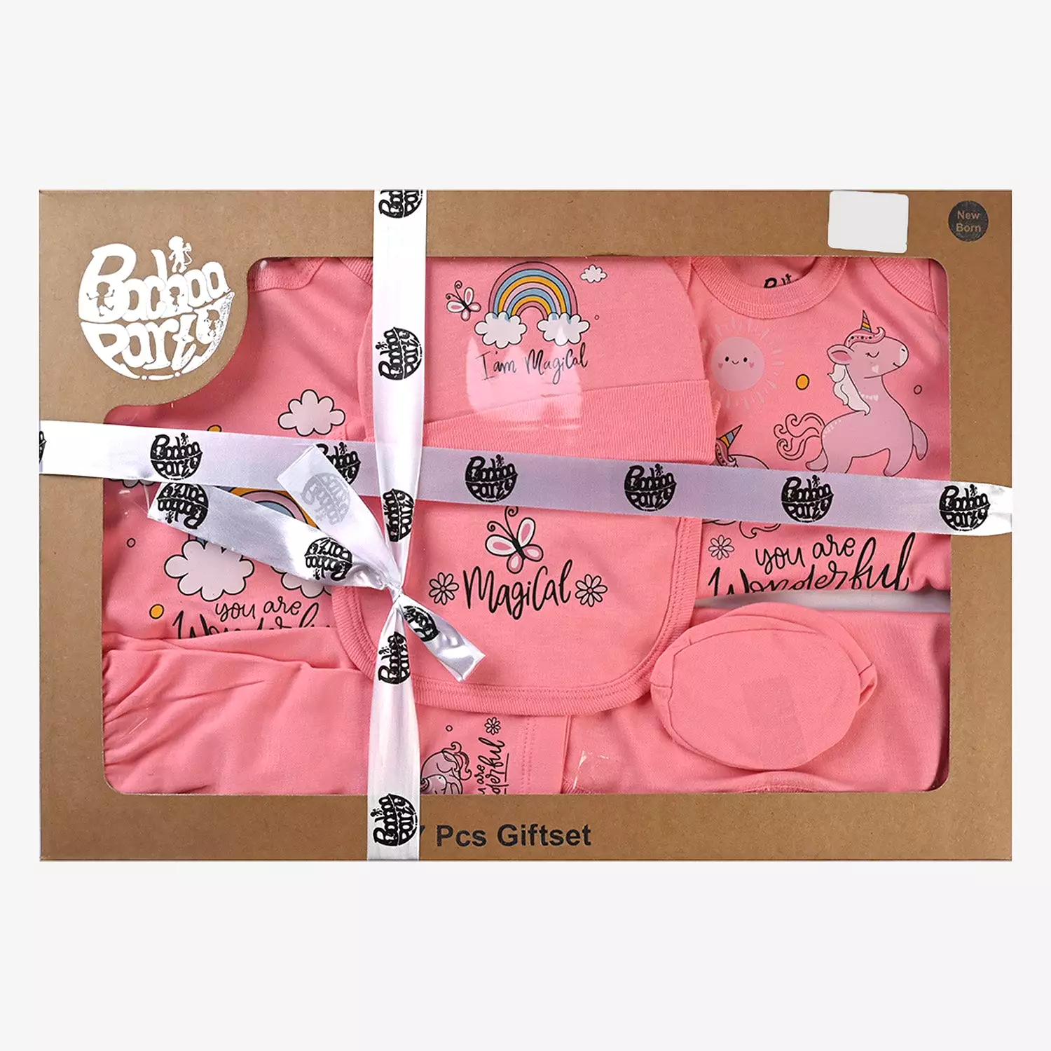 Infant Girls Cotton Poplin 7 Piece Set Magical-mIX